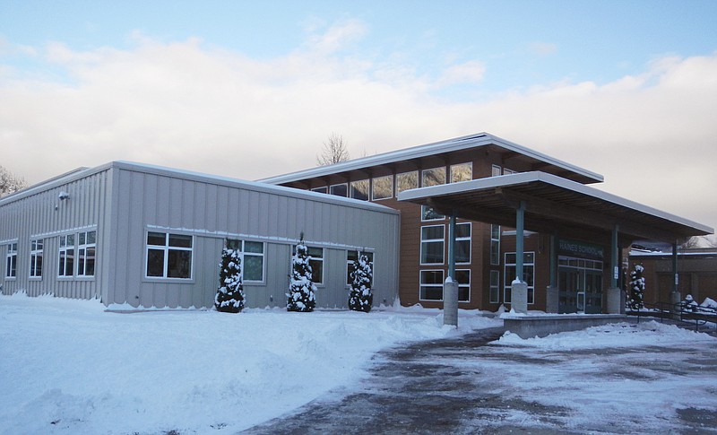 This November 2015 provided by the Alaska State Department of Education and Early Development shows Haines School, in Haines, Alaska. The high school gym at the school was named for Karl Ward, a former school superintendent recently accused of sexual abuse and inappropriate touching by several former students. Ward died years ago. But the airing of allegations against him has forced into the open what some in the fishing community of Haines say was once whispered about. (Alaska State Department of Education and Early Development via AP)