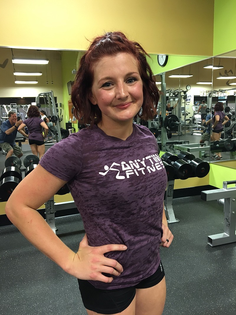 Two-time cancer survivor and Queen City High School graduate Ashton Parsons, 28, turns to the gym for strength. (Submitted photo)