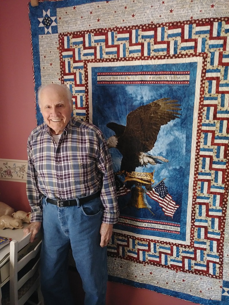 New Bloomfield area veteran Leo Scrivner enlisted in the U.S. Navy in 1943. During World War II, he served as a 20mm gunner in several Asiatic and Pacific campaigns aboard the battleship USS Washington. (Courtesy of Jeremy P. Amick)