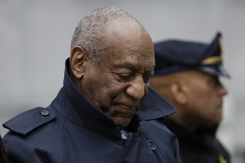 Bill Cosby departs after his sexual assault trial, Thursday, April 19, 2018, at the Montgomery County Courthouse in Norristown, Pa. (AP Photo/Matt Slocum)