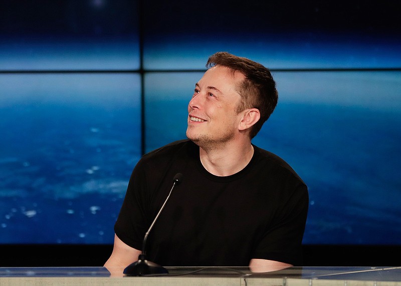 In this Feb. 6, 2018, file photo, Elon Musk, founder, CEO, and lead designer of SpaceX, speaks at a news conference after the Falcon 9 SpaceX heavy rocket launched successfully from the Kennedy Space Center in Cape Canaveral, Fla. Musk's quirky behavior has long been chalked up to that of a misunderstood genius. But never have his actions caused so much angst on Wall Street. Investors have for years endured millions of dollars in short-term losses in hopes of a long-term payoff. They might have even been able to stomach the $8.3 million that Telsa Inc. burns through each day. But it was a conference call Wednesday, May 2, that left many wondering how much more they can take. (AP Photo/John Raoux, File)