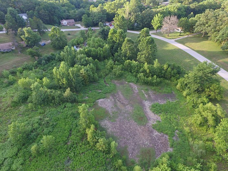 This aerial view of Renns Lake from October 2016 looks north. 