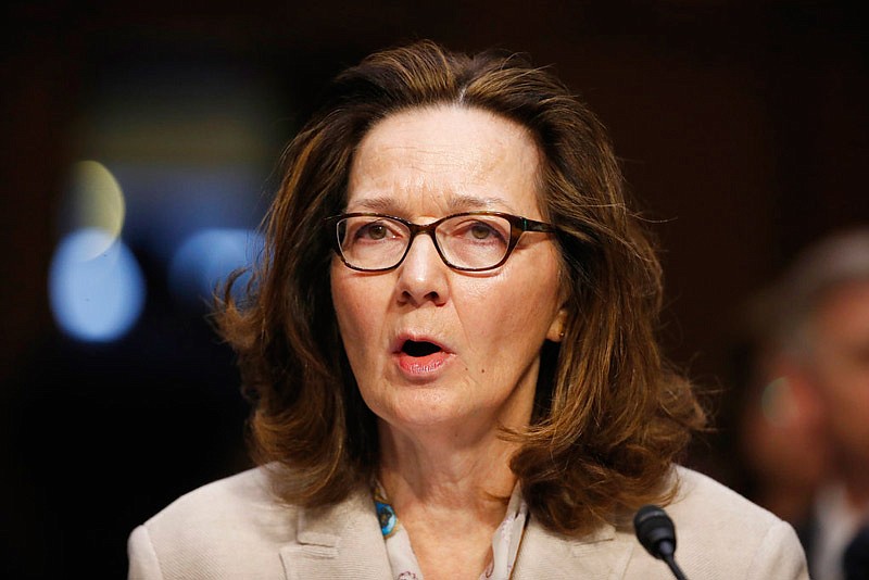 In this May 9, 2018, file photo, CIA nominee Gina Haspel testifies during a confirmation hearing of the Senate Intelligence Committee on Capitol Hill in Washington. 