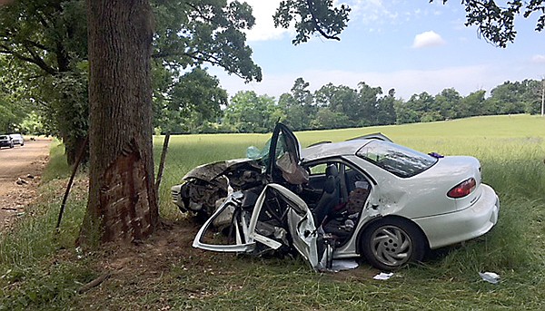 A 1999 Chevrolet Cavalier hit a tree Wednesday on Little River County Road 53 near Foreman, Ark. The driver, Amanii Beard, 18, of Foreman died from her injuries. Alyssa Jones, 18, and a 17-year-old passenger, both of Foreman, were seriously injured.