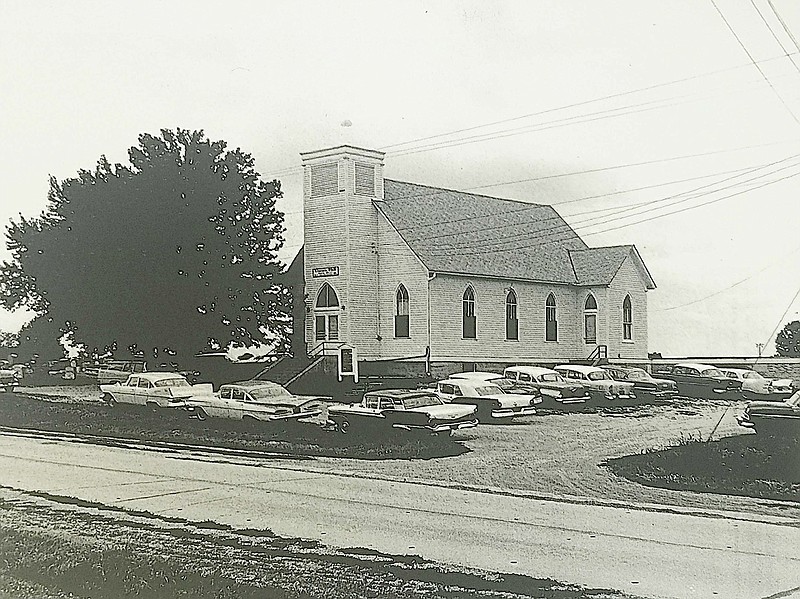 The building used by the Union Hill Baptist Church from 1888-1980 was painted white and, at one point, survived being blown over on its side by a strong gust of wind.