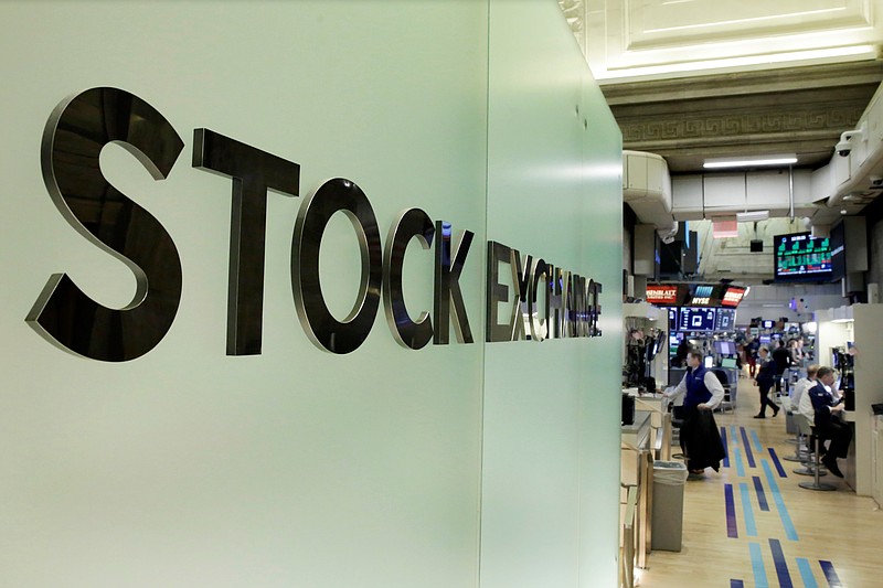 FILE- This April 5, 2018, file photo shows part of the trading floor of the New York Stock Exchange. The U.S. stock market opens at 9:30 a.m. EDT on Tuesday, June 12. (AP Photo/Richard Drew, File)