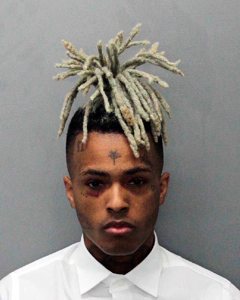 This 2017 arrest photo shows Jahseh Onfroy, also known as the rapper XXXTentacion, under arrest. Onfroy was shot and killed Monday.