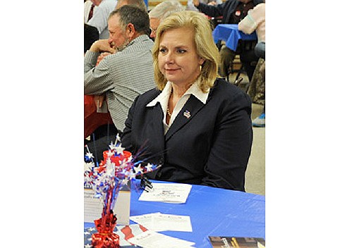Catherine Hanaway attends a 2014 Lincoln Day Banquet held by Republicans in Osage County. (News Tribune file photo)