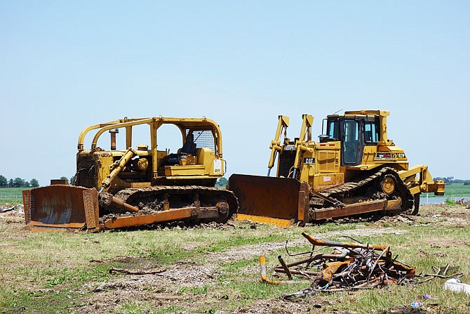 JUNE 20018 FILE: Earth-moving equipment and mud eventually will be replaced by 10,000 sows at the future site of Callaway Farrowing. Ground has been broken on the confined animal feeding operation after years of legal battles.