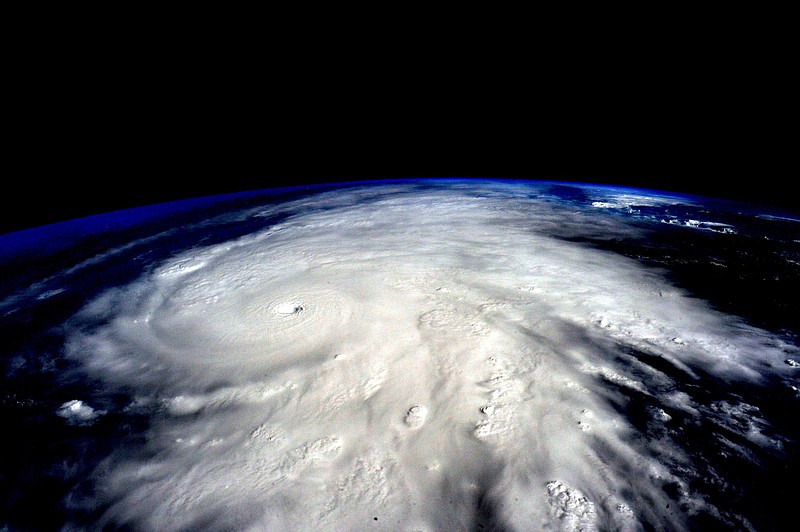 Hurricane Patricia, which achieved a top wind speed of 215 mph, approaches Mexico in October 2015. (NASA/TNS)