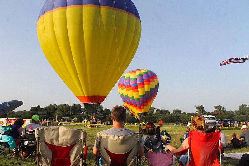 The Louisiana State University—Shreveport campus is hosting the U.S. National Hot Air Balloon Championship. Gates open for the Red River Balloon Rally at LSUS at 5 p.m. today and Saturday. (Photo by Mike Greer)
