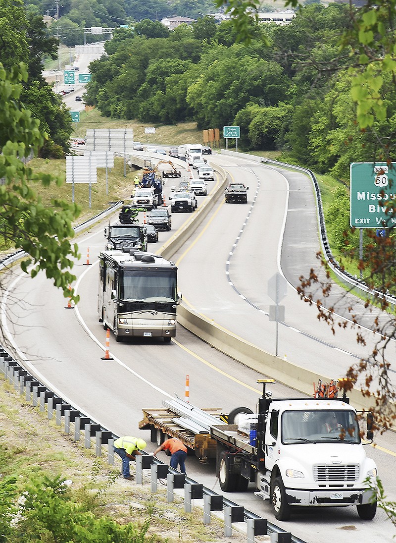 Contractors for MoDOT continue work on the U.S. 54 project through Jefferson City. On Wednesday, the Missouri Highways and Transportation Commission approved its next five-year plan for road projects.