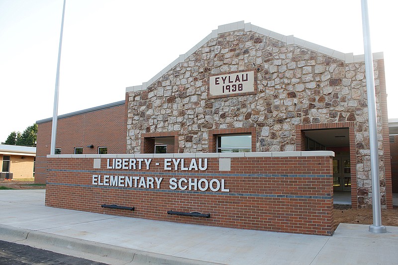 Trustees and administrators of Liberty-Eylau Independent School District took a walkthrough Thursday of the district's new elementary school, located on U.S. Highway 59. Known as the "Rock School," the original building, constructed in 1938 as a Works Progress Administration project, was demolished to construct the new school at the same site.