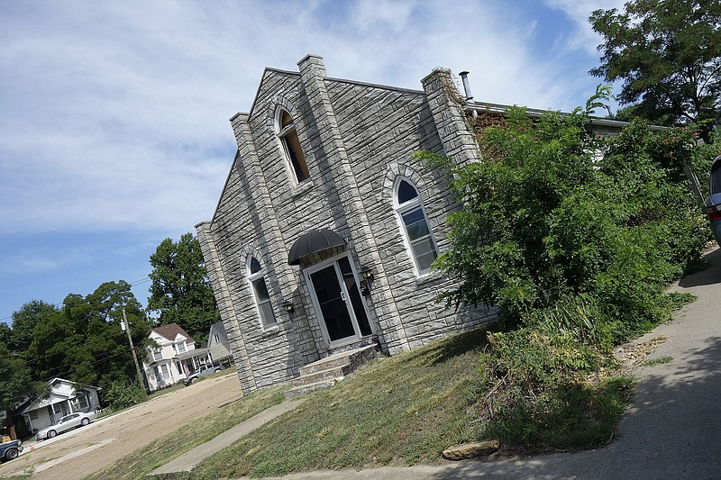 An abandoned stone church at 107 W. Sixth St. in Fulton suffered interior damage, and Fulton police are looking for the culprits.