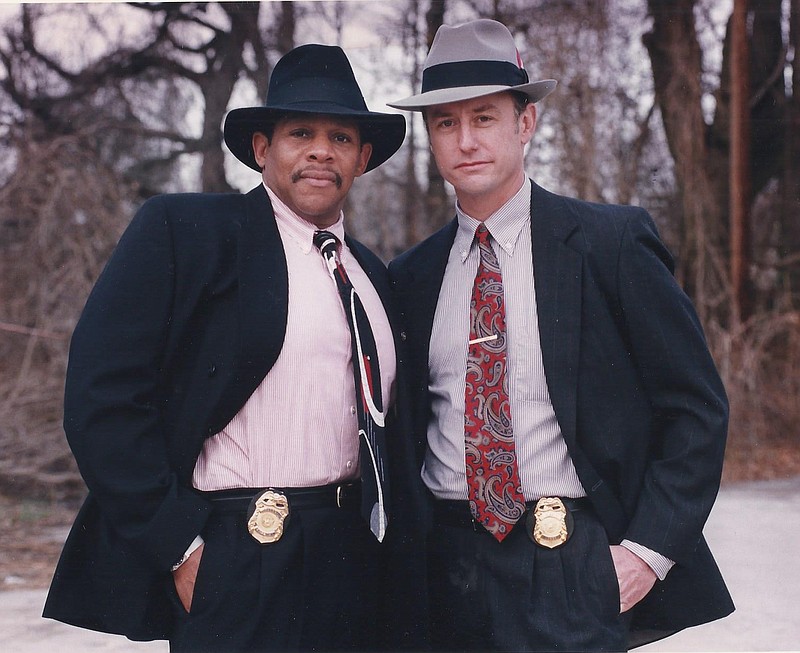 Texarkana native Danny J. Agan, right, enforced the law in Atlanta, Ga., for almost 30 years, retiring in 2003 as the Atlanta Police Department homicide commander. He and his partner Charles Horton, left, whom he started out with on foot patrol, formed what Agan calls a "salt and pepper team." "I couldn't have been with a better partner," Agan said. (Submitted photo)
