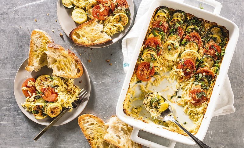 Streamlined way for making colorful vegetable casserole