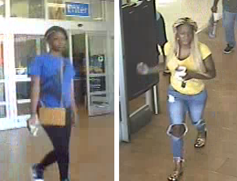 These images taken from surveillance video show suspects in the theft of gift cards from a Texarkana-area business. (Photos courtesy of Texarkana, Texas, Police Department)