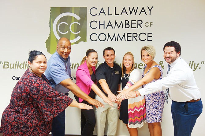Members of the latest Leadership Callaway County class made their debut Thursday at the Callaway Chamber of Commerce. They'll work and learn together over the next 10 months. Participants include Jessica Bankhead, left, Robert Boone, Ashly Moore, Brian Hughes, Hanna Lechner, Jenna Houchins and Devin Johnson. Classmates Christy Donaldson and Jo Belmont were unable to attend.
