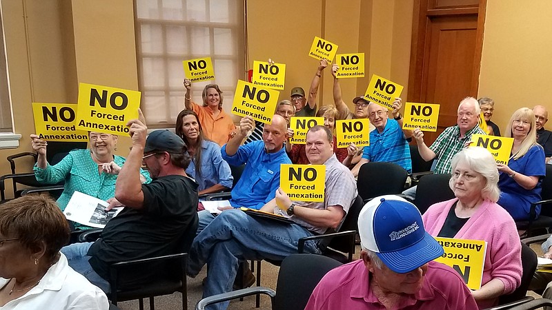 Residents of areas proposed for annexation into Texarkana, Texas, made their thoughts known at a meeting Monday where the issue will be decided. Five of the seven areas were approved for annexation, one area was not annexed and the annexation vote was postponed on another area.