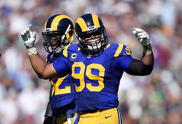 Rams defensive lineman Aaron Donald is a camp holdout for the second consecutive year.