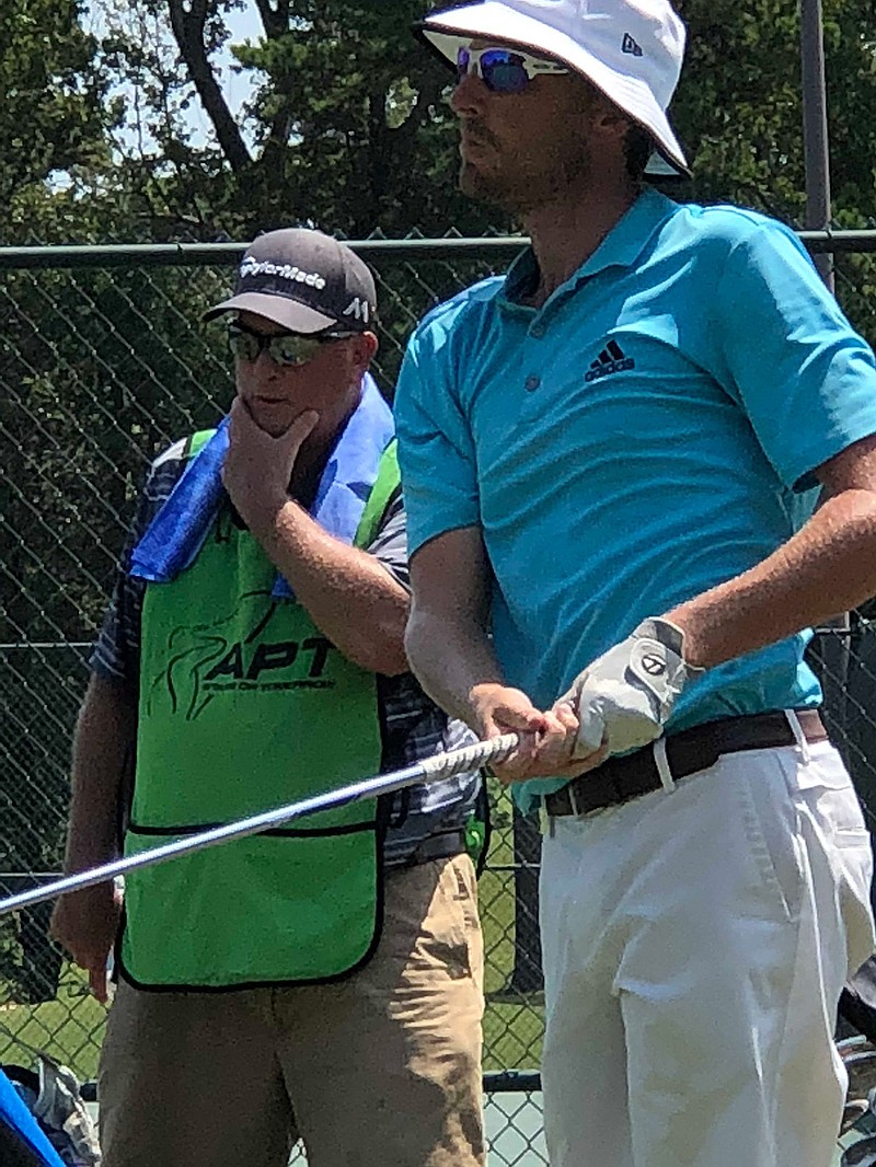 Texarkana's Zack Fischer, a former Texas High School and University of TexasArlington golfer, posted a 6-under-par Thursday at Northridge Country Club in the APT Children Charities Texarkana Open. Fischer is two shots back of leader Trent Whitekiller of Sallisaw, Okla. (Submitted photo)