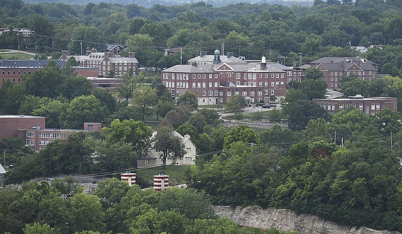 A view of Lincoln University's campus is seen here from the dome of the Missouri State Capitol in Jefferson City. 