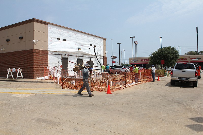 The remodeling of Chick-fil-A at 2601 Richmond Road has begun. When finished, the drive-thru will feature dual-ordering lanes that will merge into a single payer lane. 
