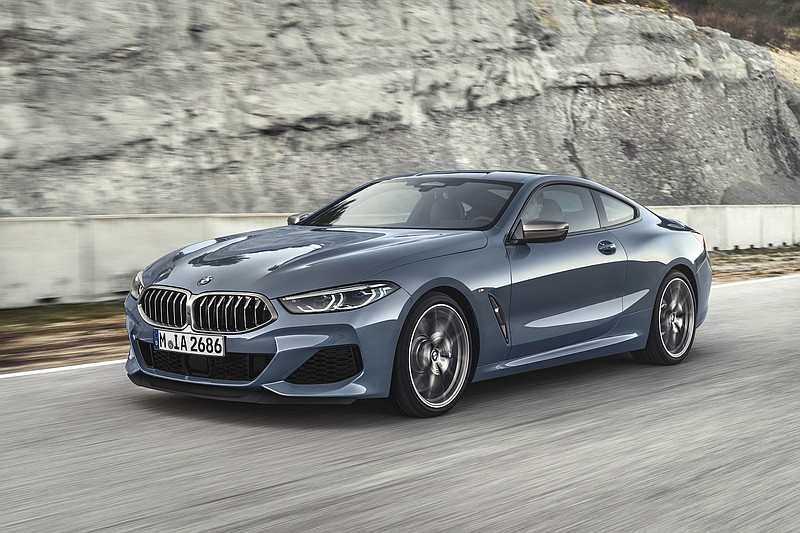 This undated photo provided by BMW shows the 2019 BMW M850i xDrive, which returns after 20 years to replace the 6 Series coupe. (Daniel Kuras/BMW of North America via AP)