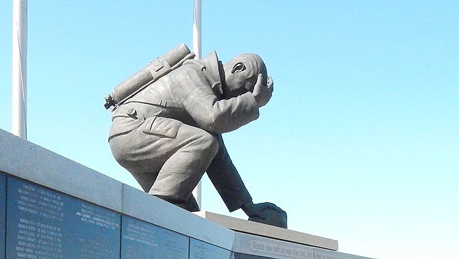 The Missouri Firefighters Memorial is seen in Kingdom City.