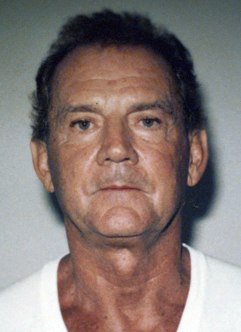FILE - This 1995 file photo taken in West Palm Beach, Fla., and released by the FBI shows Francis P. "Cadillac Frank" Salemme, convicted of killing a nightclub owner in 1993. Salemme faces life in prison when he is sentenced in federal court on Thursday, Sept. 13, 2018, in Boston. (Federal Bureau of Investigation via AP, File)