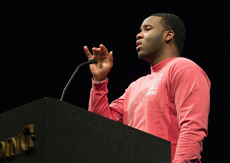 This March 24, 2014, file photo provided by Harding University in Searcy, Ark., shows Botham Jean, speaking at the university. Jean was fatally shot Sept. 6, 2018, by off-duty officer Amber Guyger who says she mistook his residence for her own. The service for 26-year-old Botham Jean will start at noon Thursday, Sept. 13, at a church in suburban Dallas following a public viewing. (Jeff Montgomery/Harding University via AP, File)