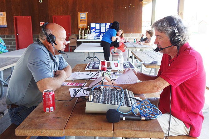 Callaway County Commissioner Gary Jungermann and former SERVE director Steve Mallinckrodt take to the airwaves Friday for United Way Day. United Way Day is Callaway County United Way's biggest fundraiser of the year.