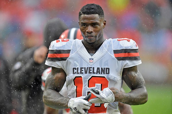 In this Sept. 9 file photo, Browns wide receiver Josh Gordon walks off the field after a game against the Steelers in Cleveland.