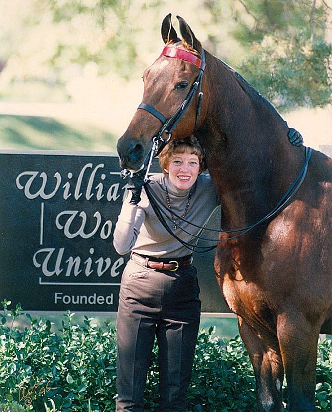 Saddleseat rider Gayle Lampe is marking 50 years as a professor of equestrian science at William Woods this month.