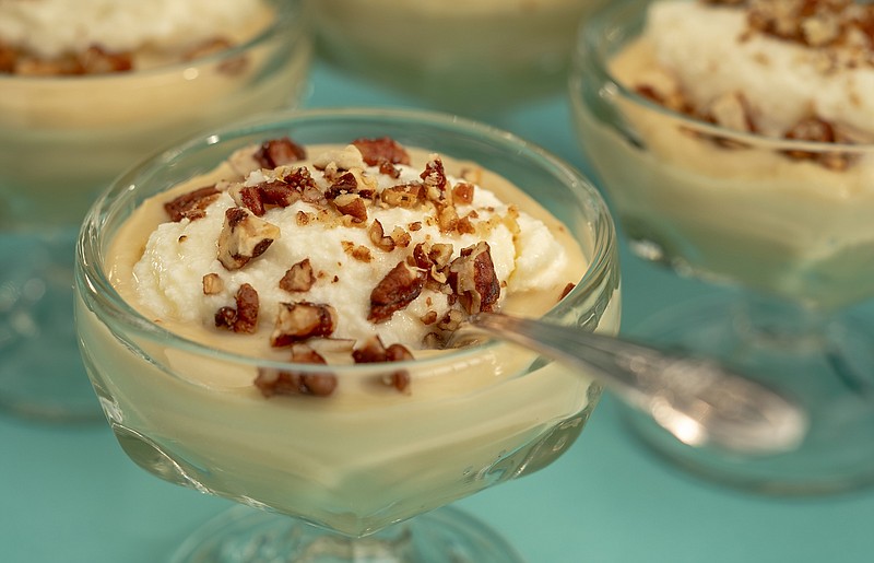 The Butterscotch pudding recipe from Ford's Filling Station.  (Ricardo DeAratanha/Los Angeles Times/TNS) 