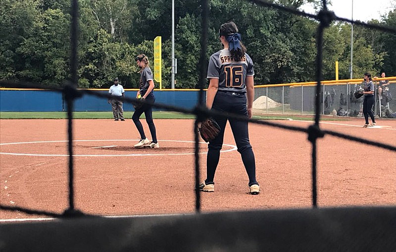 Battle takes the outfield as Jefferson City Lady Jays come to bat Tuesday, Sept. 25, 2018. The Lady Jays went on to claim an 8-1 victory at Vogel Field. 