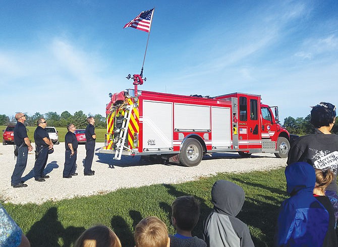 Fulton firefighters and Kingdom Christian Academy staff, students and family celebrated See You at the Pole on Wednesday.