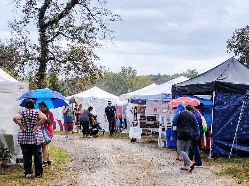 Despite the rain, visitors flocked to the Hatton Craft Fair on Saturday, Oct. 6, 2018.