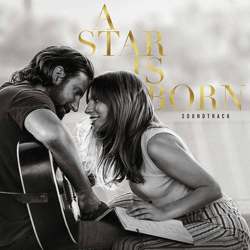 This cover image released by Interscope Records shows the original motion picture soundtrack for "A Star is Born," featuring Bradley Cooper and Lady Gaga. (Interscope Records via AP)