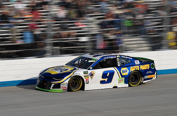 Chase Elliott competes during last weekend's NASCAR Cup Series race at Dover International Speedway in Dover, Del.