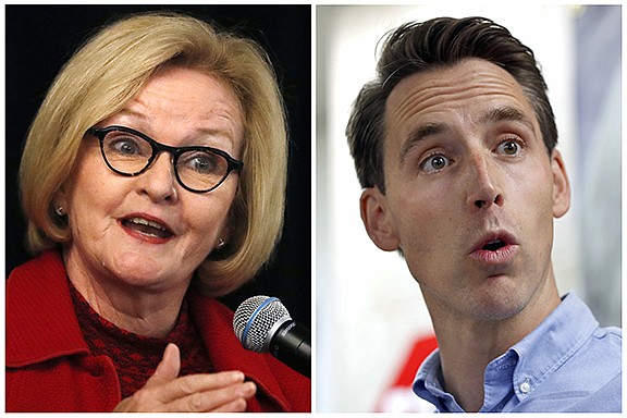 Claire McCaskill and Josh Hawley