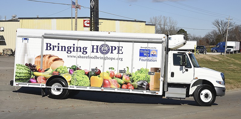 Julie Smith/News Tribune Dec. 2016 File Photo
This Food Bank for Central and Northeast Missouri portable pantry will make monthly visits at the Boy and Girls of Jefferson City. They made their first visit Wednesday evening, serving 144 families in the process. The truck will make its monthly visit the third Wednesday except for November when it will be the second Wednesday, Nov. 14. 