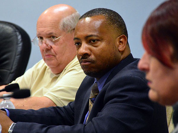 Carlos Graham attends the Jefferson City Council special meeting Monday to discuss city charter changes. 
