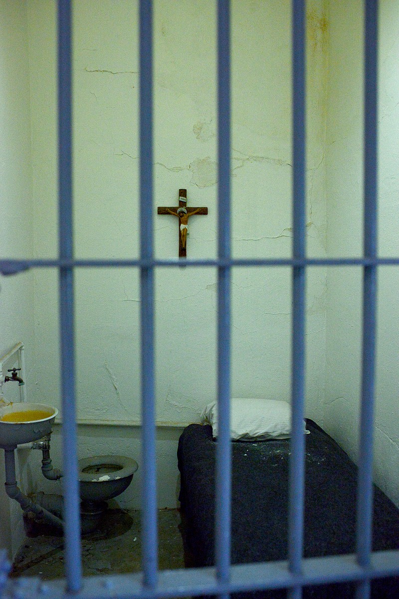 
An empty cell remains closed inside the gas chamber building Wednesday October 10, 2018 at Missouri State Penitentiary. The building was used from 1937 until 1989 to execute 40 inmates on death row.