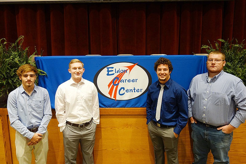 Eldon High School juniors Lucas Martin and Braeden George-Weeces and seniors Rylee Robison and Isaiah Parson have accepted positions with local employers.