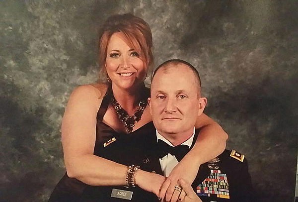 Lt. Col. George, pictured with his wife, Valerie, will speak at Sunday's Veterans Day dinner. 