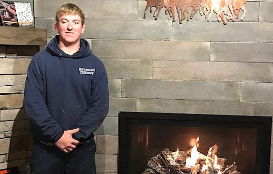 Photo courtesy Omie Johnson

Advanced Chimney active apprentice Kameron Duvall poses in the Jamestown showroom.