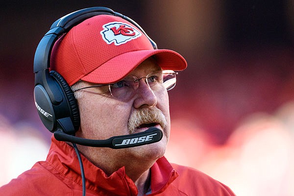 Chiefs coach Andy Reid leads one of the best offenses in the NFL this season heading into Monday night's game against the Rams in Los Angeles.