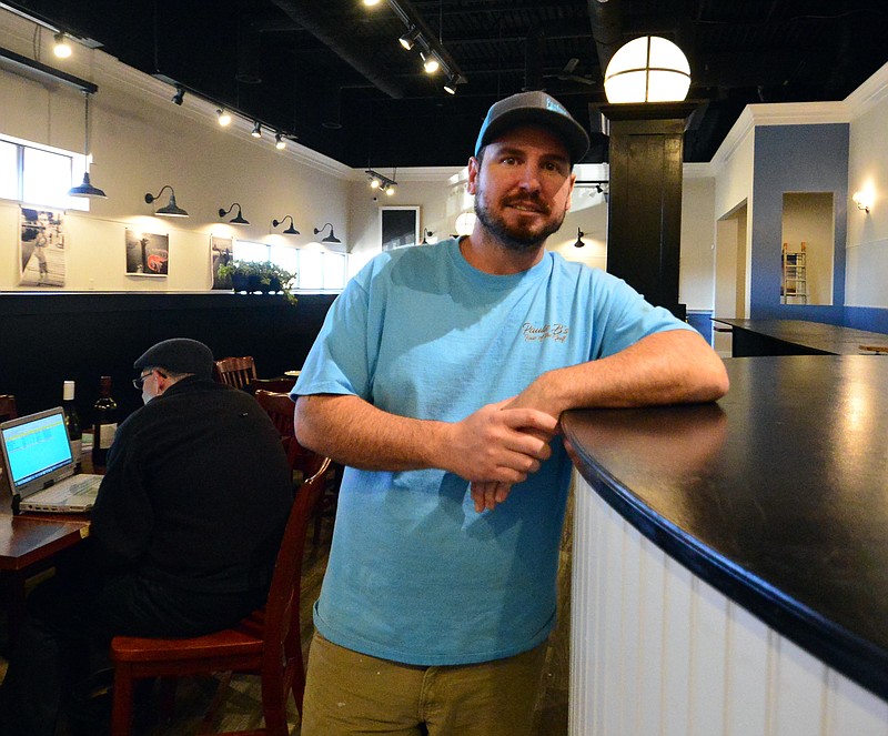 Paul Baker, owner of Paulie B's, a cajun and southern-style seafood restaurant, works at the business Tuesday, Nov. 20, 2018. Paulie B's will open Dec. 1. 