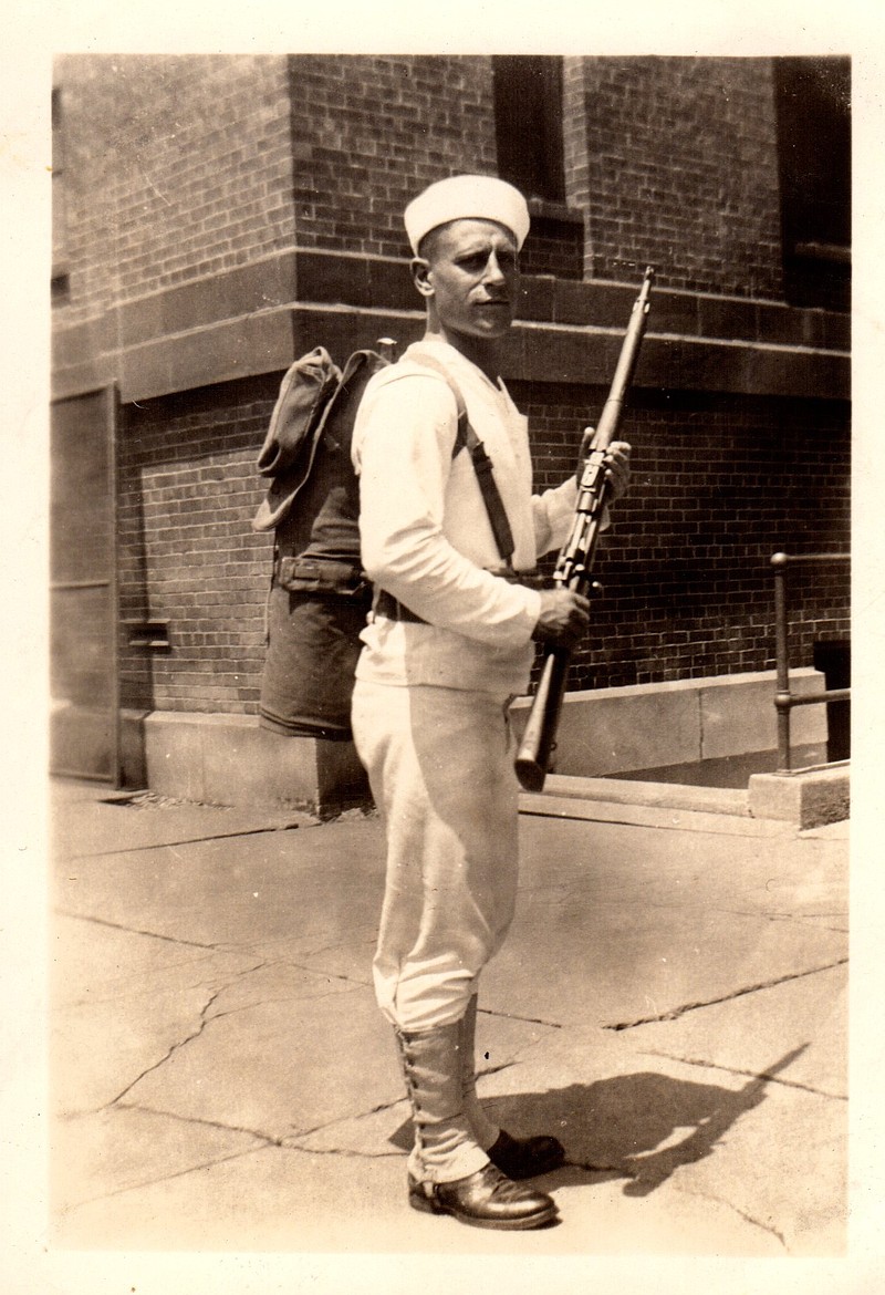 <p>Hoechst is pictured while in basic training in the summer of 1936 at the reopened Great Lakes Naval Training Station.</p><p>Courtesy of Judy Thompson</p>